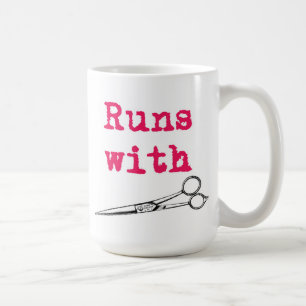 Runs With Shears Hair Stylist Mug