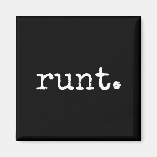 Runt Scrawny Funny Bachelor Party Forfeit  Magnet (Front)