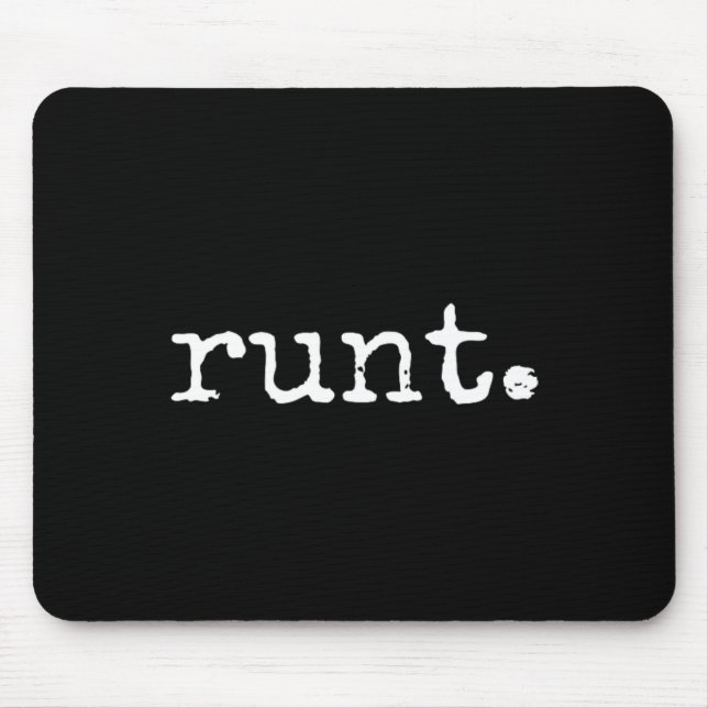 Runt Scrawny Funny Bachelor Party Forfeit  Mouse Pad (Front)