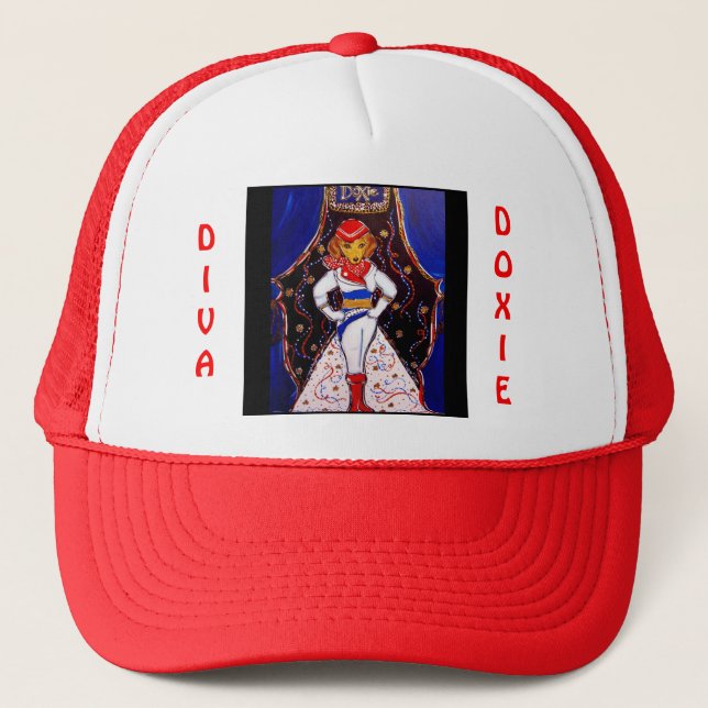 Runway Doxie Trucker Hat (Front)