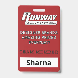 Runway Name Badge ID Badge