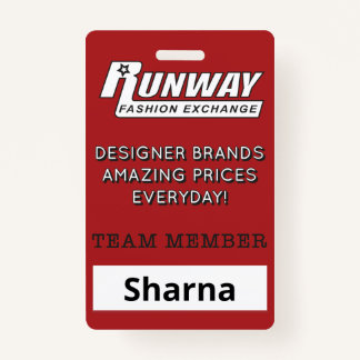Runway Name Badge ID Badge