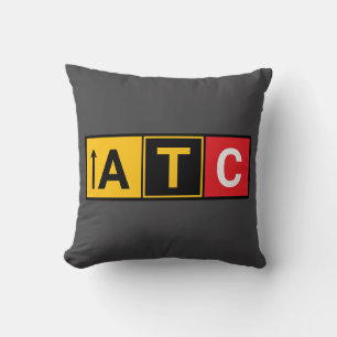 Runway-Themed ATC Pillow for Aviation Fans