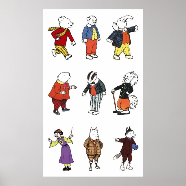 Rupert Bear and Friends Poster (Front)