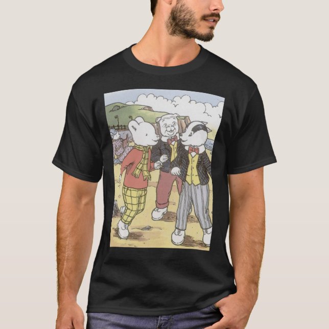 Rupert Bear, Bill Badger, and Algy Pug Classic T-S T-Shirt (Front)