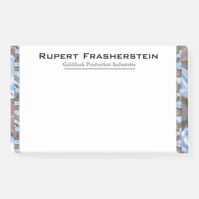 Rupert Cool Unique Professional Monogram Post-it Notes (Front)