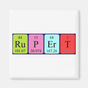 Rupert periodic table name magnet