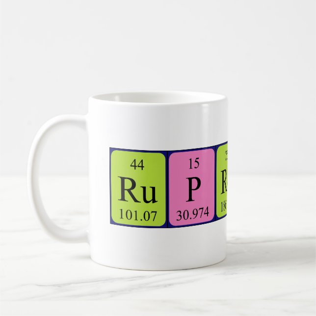 Ruprecht periodic table name mug (Left)