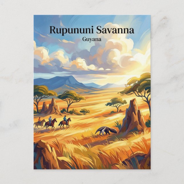 Rupununi Savanna Guyana Postcard (Front)