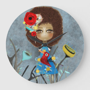 Rupydetequila doll large clock