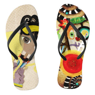 Rupydetequila Shoe Original Illustrations Thongs