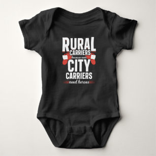 Rural Carriers Funny Mailman Delivery Baby Bodysuit