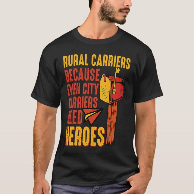 Rural Carriers Mail Delivery Mailman Postman Posta T-Shirt (Front)