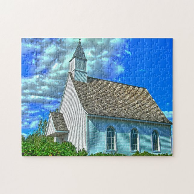 Rural Church in Quebec Canada. Jigsaw Puzzle (Horizontal)
