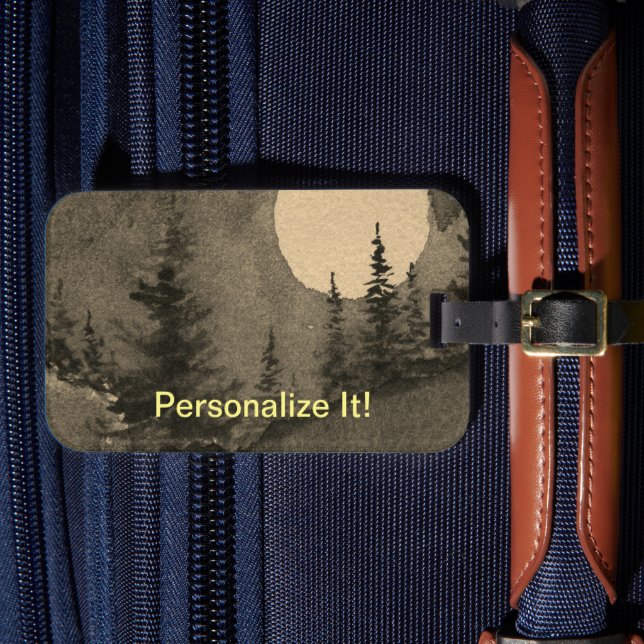 Rural country landscape luggage tag (Front Insitu 4)
