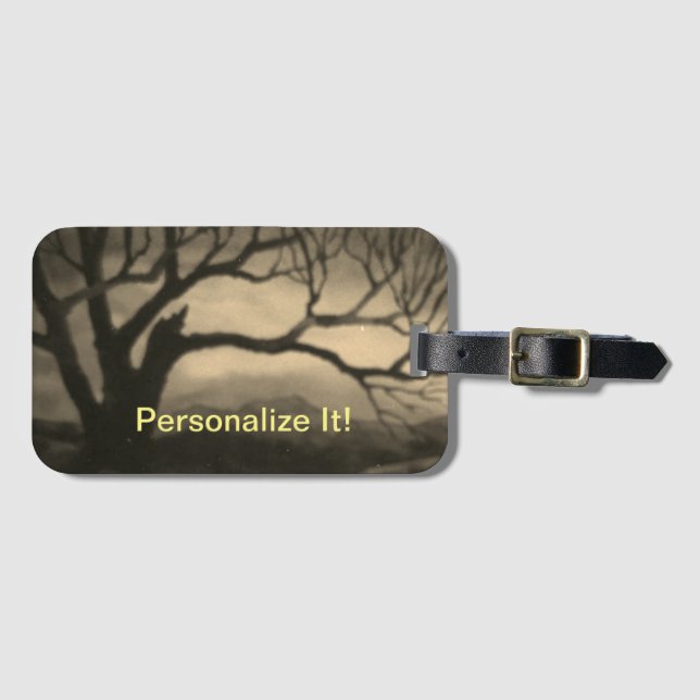 Rural country landscape luggage tag (Front Horizontal)