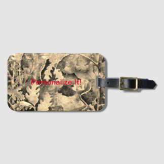 Rural country landscape luggage tag