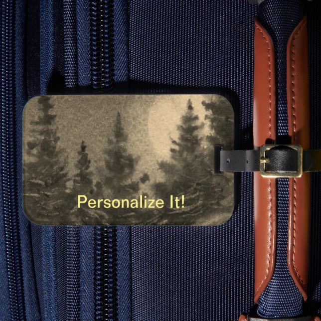 Rural country landscape luggage tag (Front Insitu 4)