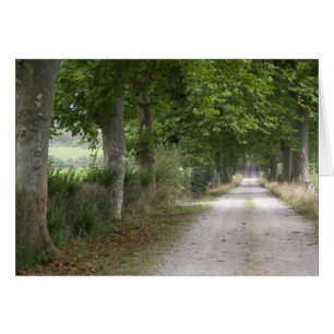 Rural dirt country road near the town of