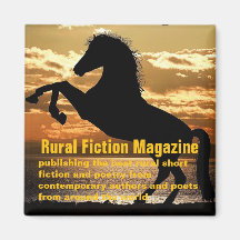 Rural Fiction Magazine horse and sunset
