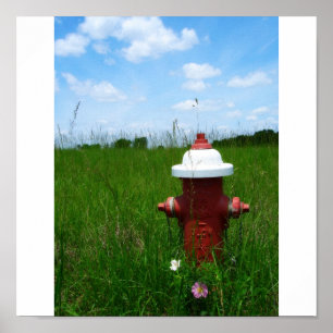 Rural Fire Hydrant Poster