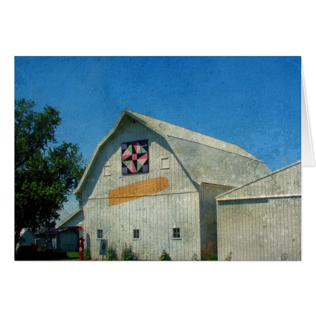 Rural Iowa Barn Blank All Occassion Greeting Card (Front Horizontal)