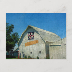 Rural Iowa Barn Postcard