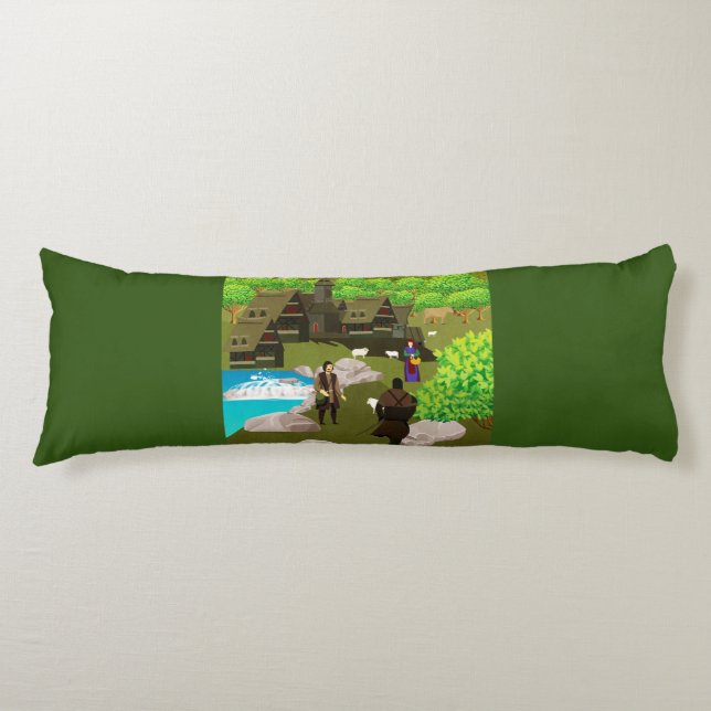 Rural landscape body cushion (Front)