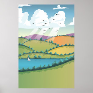 Rural landscape. poster