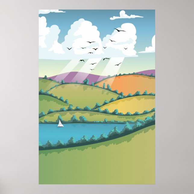 Rural landscape. poster (Front)