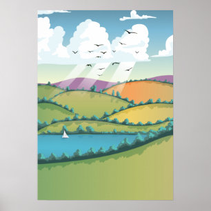 Rural landscape. poster