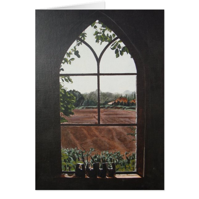 rural landscape view from church window (Front)