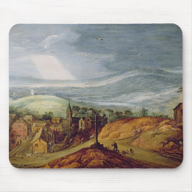 Rural Landscape with a Pilgrim Kneeling Before the Mouse Pad (Front)