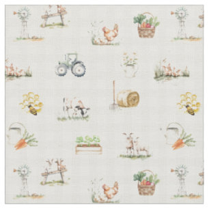 Rural living farming countryside fabric