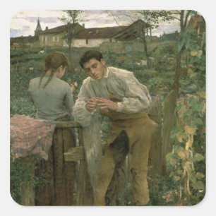 Rural Love, 1882 Square Sticker