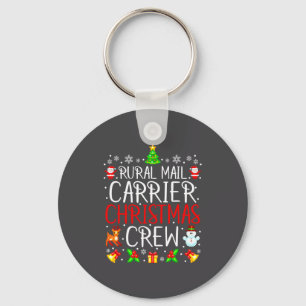 Rural Mail Carrier Christmas Crew Matching Xmas Ma Key Ring
