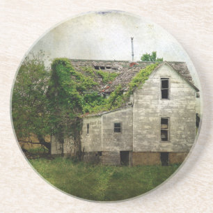 Rural Missouri Abandoned House Coaster