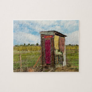 Rural - Outhouse - Free candies 1939 Jigsaw Puzzle