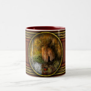 Rural - Outhouse - Water hazard 1938 Two-Tone Coffee Mug