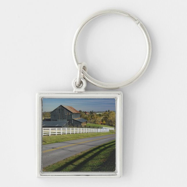 Rural road through Bluegrass region of 2 Key Ring (Front)
