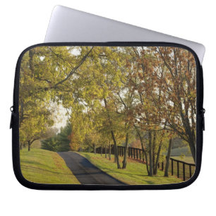 Rural road through Bluegrass region of Kentucky 2 Laptop Sleeve