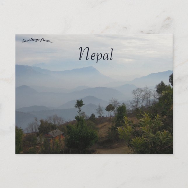 Rural Scene in Gulmi Nepal Postcard (Front)