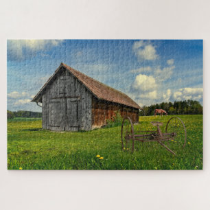 Rural Scene with Shed Jigsaw Puzzle