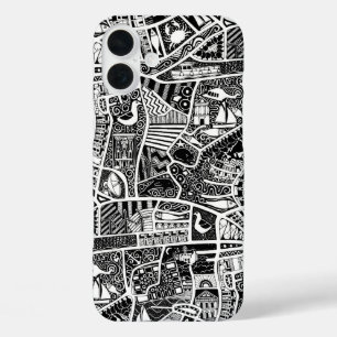 rural seaside living black iPhone 16 plus case