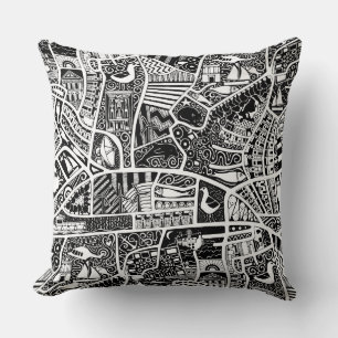rural seaside living black cushion