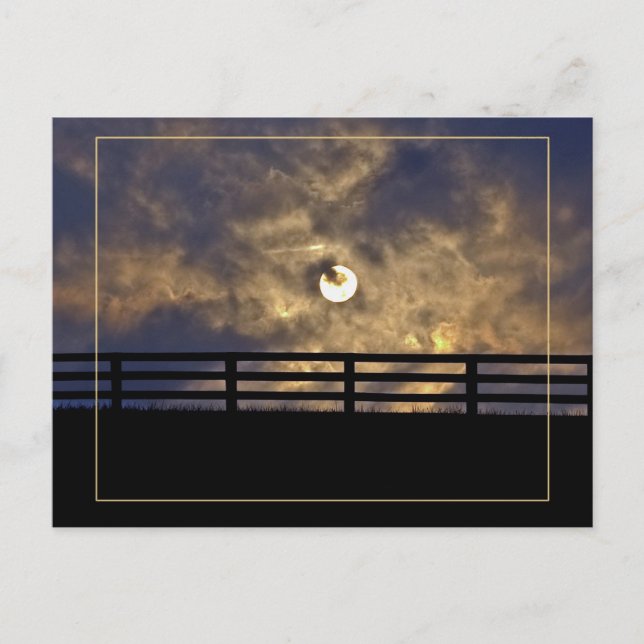 Rural Sunset Postcard (Front)