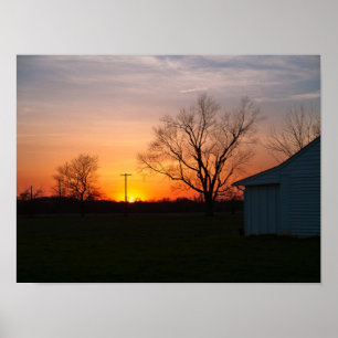 Rural Sunset Poster