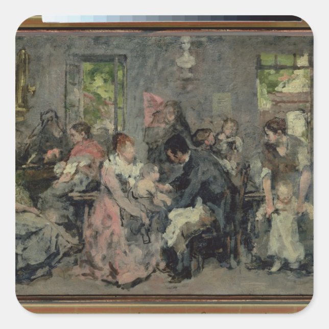 Rural Vaccination Square Sticker (Front)
