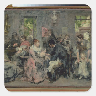Rural Vaccination Square Sticker