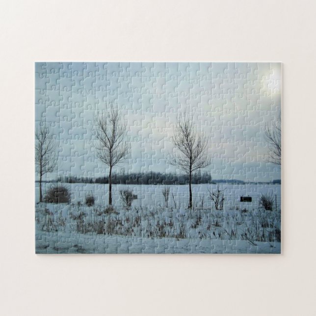 Rural View in Quebec, Canada Jigsaw Puzzle (Horizontal)